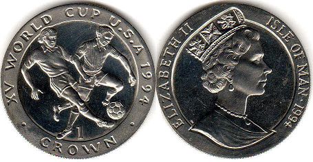 монета Остров Мэн крона 1994