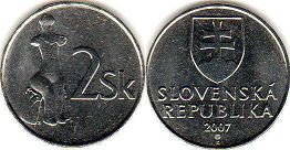 монета Словакия 