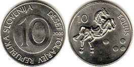 монета Словения 10 толаров 2000
