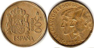 монета Испания 500 песет 1989