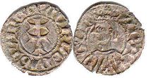монета Арагон динеро 1335-1387
