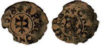 монета Арагон динеро 1678
