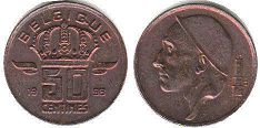 монета Бельгия 50 сантимов 1998