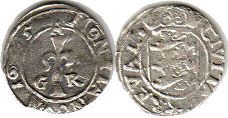монета Ревель 1 эре 1625