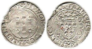 монета Франция дузен 1541