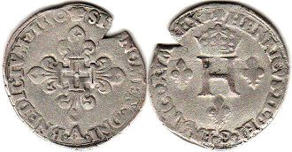 монета Франция грош 1550
