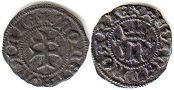 монета Венгрия денар без даты (1383)