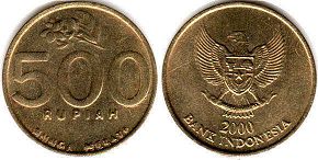 монета Индонезия 500 рупий 2000