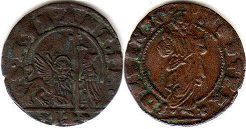 монета Венеция 1 сольдо без даты (1618-1623)