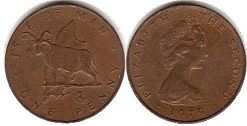 монета Остров Мэн 1 пенни 1979