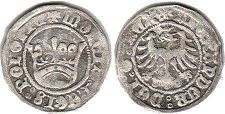 монета Польша полугрош 1501-1506