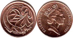 монета Австралия 2 цента 1989