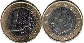 монета Бельгия 1 евро 1999