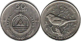 монета Кабо-Верде 50 эскудо 1994