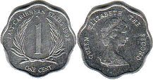 монета Восточно-Карибcкие Государства 1 цент 1992