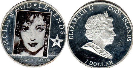 монета Островов Кука 1 доллар 2011