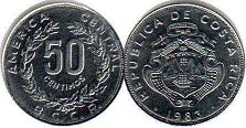 монета Коста-Рика 50 сентимо 1983