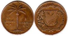 монета Доминиканская Республика 1 сентаво 1959