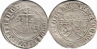 монета Франция бланка 1422