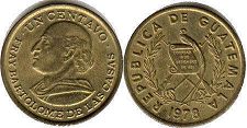 монета Гватемала 1 сентаво 1978