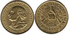 монета Гватемала 1 сентаво 1970