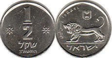 монета Израиль 1/2 шекеля 1982 