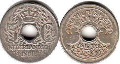 монета Голландская Ост-Индия 5 центов 1921