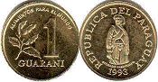 монета Парагвай 1 гуарани 1993