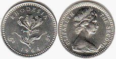 монета Родезия 5 центов 1964