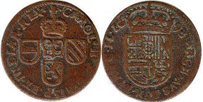 монета Испанские Нидерланды оорд 1693