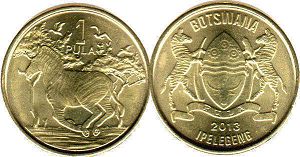 монета Ботсвана 1 пула 2013