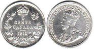 монета Канада 5 центов 1913