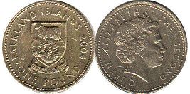 монета Фолклендские Острова 1 фунт 2004