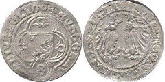 монета Ансбах 1/2 шиллинга без даты (1486-1515)