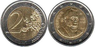 монета Италия 2 евро 2010