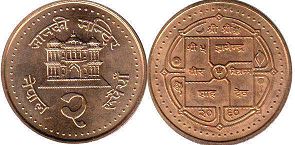 монета Непал 2 рупии 2003