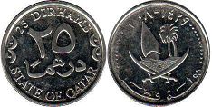 монета Катар 25 дирхамов 2008