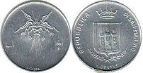 монета Сан-Марино 1 лира 1983