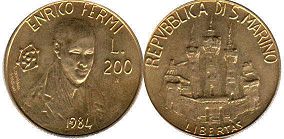 монета Сан-Марино 200 лир 1984