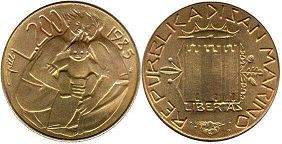 монета Сан-Марино 200 лир 1985