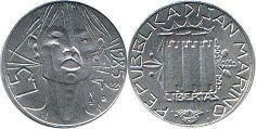 монета Сан-Марино 5 лир 1985
