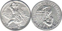 монета Сан-Марино 2 лиры 1994
