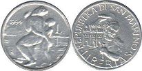 монета Сан-Марино 1 лира 1994