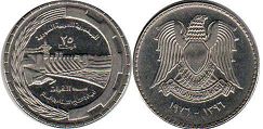 монета Сирия 25 пиастров 1976