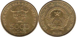 монета Вьетнам 5000 донг 2003