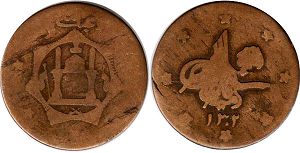 монета Афганистан 1 аббаси 1923