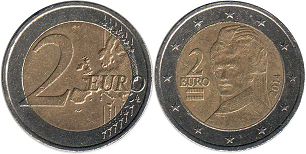 монета Австрия 2 евро 2014