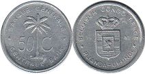 монета Руанда-Урунди 50 сантимов 1955