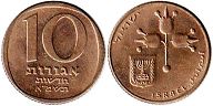 монета Израиль 10 агор 1981