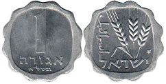 монета Израиль 1 агора 1971